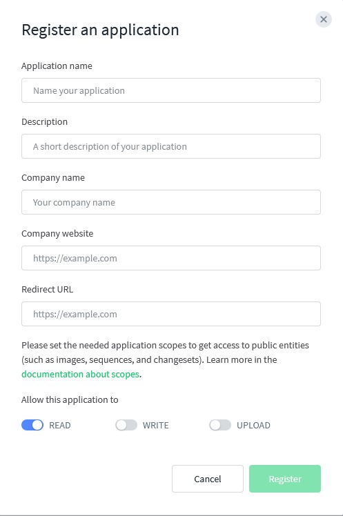 register application