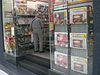 HK Sheung Wan Po Yan Street 7-11 Shop Newspaper Stand.JPG