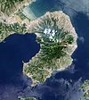 Shimabara Peninsula Japan SRTM.jpg